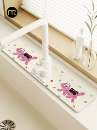 Diatomaceous Earth Faucet Absorbent Mat for Kitchen and Bathroom Sinks