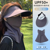 Summer UV Protection Sun Visor Hat for Women, Foldable Wide Brim Empty Top Sun Hat