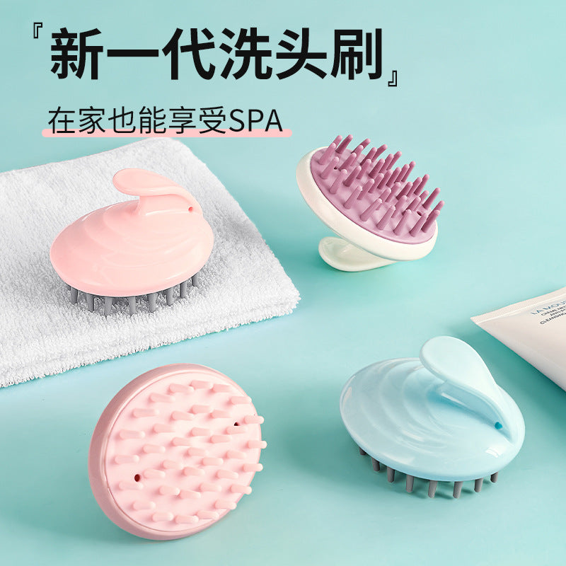 Silicone Scalp Massager Shampoo Brush for Hair Cleaning and Itch Relief
