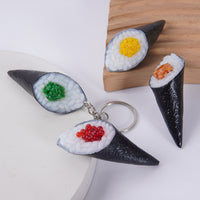 Realistic Japanese Sushi Food Model Keychain or Ornament - Salmon Roe, Crab Roe, Minced Meat Designs