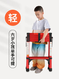 Telescopic Aluminum Alloy Ladder, Multi-functional Folding A-Frame Ladder for Home and Indoor Use