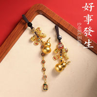 New Chinese Style Gourd Car Ornament Keychain for Bags