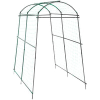 Garden Arch Trellis for Climbing Plants, Coated Steel Frame for Vegetables and Flowers