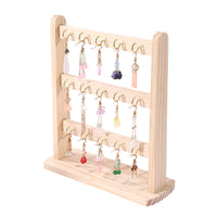 Pine Wood Countertop Display Stand for Bracelets, Necklaces, and Small Items