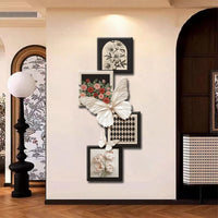 French Vintage Butterfly Wall Art for Bedroom Living Room Decor