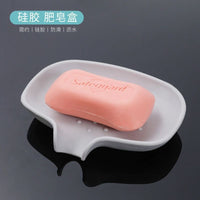 Silicone Soap Dish with Drainage for Kitchen and Bathroom Countertops
