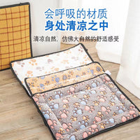 Pet Cooling Mat for Dogs and Cats, Reversible All-Season Dog Bed Pad, Breathable Summer Pet Cushion
