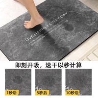 Modern Luxury Diatomaceous Earth Bath Mat - Super Absorbent, Non-Slip, Stain-Resistant for Bathroom & Toilet