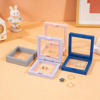 Floating Display Case for Jewelry, Nail Art, Tie Clips - Transparent PE Film Suspension Box