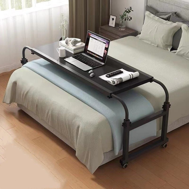 Adjustable Height Mobile Overbed Table with Wheels for Laptop and Study