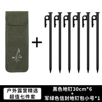 Heavy-Duty Steel Tent Stakes for Outdoor Camping and Canopy Securing