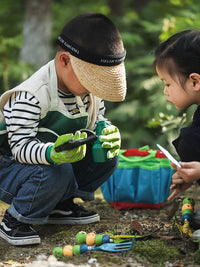 Kids' Caterpillar Garden Tool Set with Shovel, Rake, and Watering Can for Outdoor Play