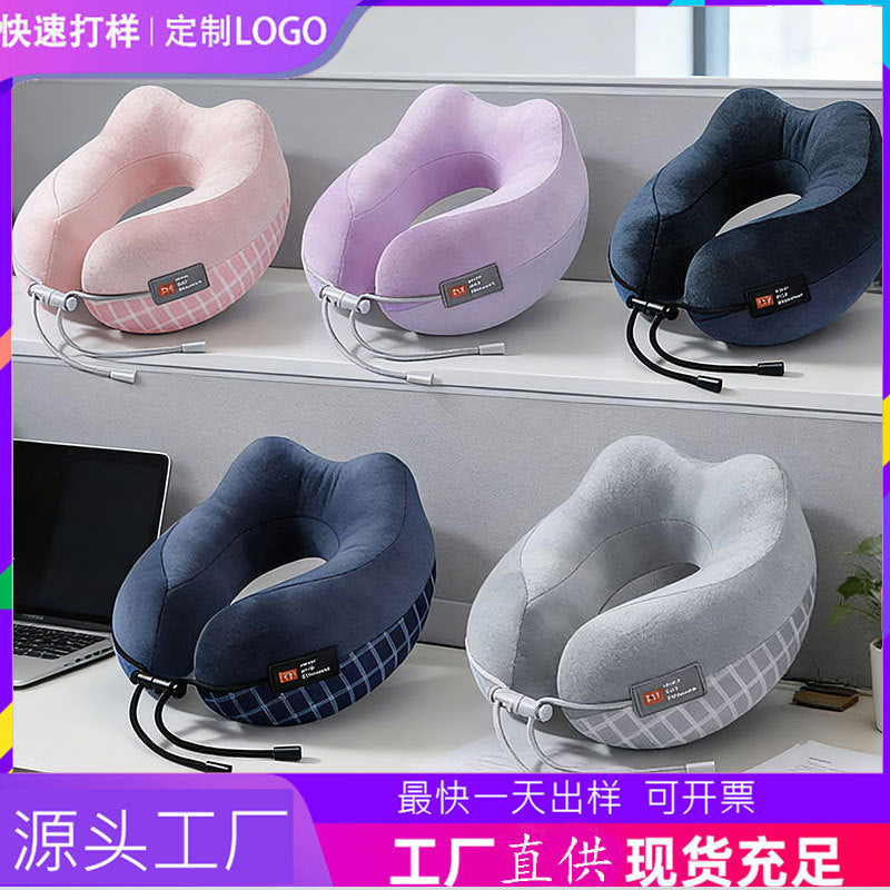 U-Shaped Neck Pillow for Office, Travel, and Napping - Ergonomic Support for Adults and Students