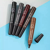 Four-Tip Microblading Eyebrow Pen for Natural, Long-Lasting, Waterproof Brows