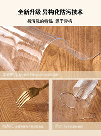 Transparent PVC Floor Protector Mat for Hardwood Floors and Chair Mats, Waterproof and Odorless