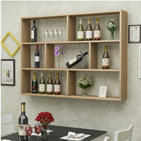 Minimalist Wall-Mounted Wine Rack for Home & Restaurant