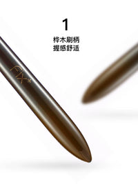 Fisgarfine ST.34 Soft Goat Hair / Squirrel Hair Small Eyeshadow Brush for Detailed Blending