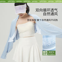 Women's Summer Sun Protection Shawl Ice Silk Breathable Outdoor UV Protection Cardigan