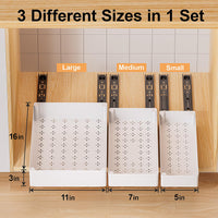 Under-Sink Pull-Out Drawer Organizer for Cabinets, No-Drill Retractable Storage Rack
