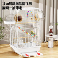 Luxury Metal Bird Cage for Parrots and Pigeons, Large Home and Outdoor Aviary with Thickened Tray