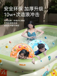 Inflatable Swimming Pool with Slide for Kids, Babies, and Family Outdoor Water Play