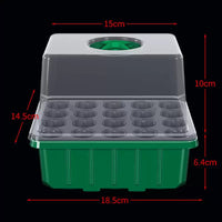 20-Cell Seed Starter Tray Kit with Humidity Dome, Adjustable Ventilation, for Seedlings and Cuttings