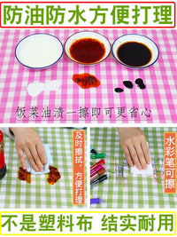Student Desk Cover Waterproof Oil-Proof Tablecloth for School Study Desk Kindergarten Classroom