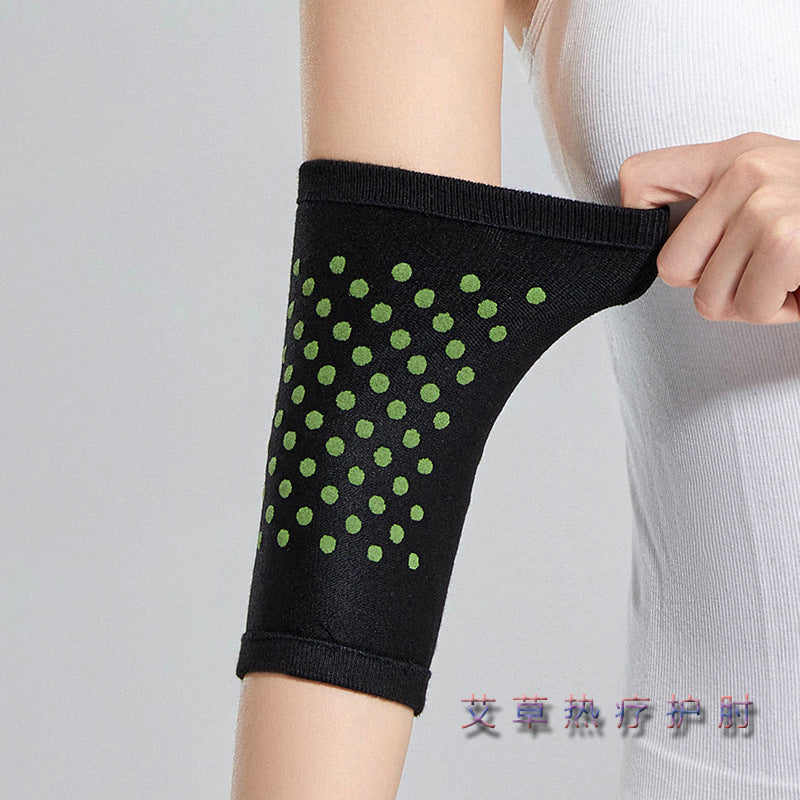 Elbow Brace for Joint Support and Warmth, Arm Sleeve for Sports and Injury Recovery, Wormwood Infused