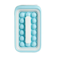 2-in-1 Silicone Ice Cube Maker with Storage Bin, Portable and Sealed for Home Use