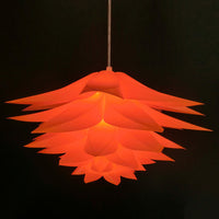 6-Layer Lotus Lampshade for Living Room Pendant and Table Lamps, DIY PP Plastic