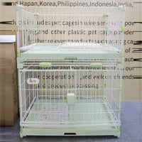 Stackable Pet Cage with Wheels for Small Dogs and Cats, Indoor Multi-Tier Animal Crate