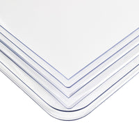 Clear PVC Table Protector Mat, Thickened Heat-Resistant Waterproof Dining Table Cover