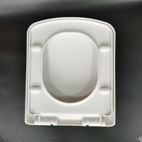 Square Soft-Close Toilet Seat with Dual Buttons, Thickened Material, Universal Fit