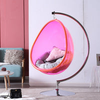 Floor-Standing Egg-Shaped Bubble Chair Acrylic Hanging Basket Indoor Outdoor Balcony Courtyard Space Chair