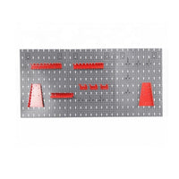 Steel Pegboard Wall Organizer with Hooks for Tools and Supplies