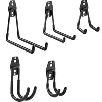 Heavy-Duty Garage Storage Hooks for Bicycles and Garden Tools, Wall Mount Metal Hooks
