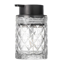 Luxury Glass Bathroom Dispenser & Tumbler Set with Toothbrush Holder