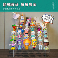 Acrylic Clear Multi-layer Stair Display Stand for Figures, Models, Blind Boxes, and Perfumes