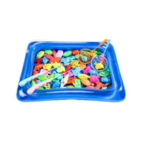 Magnetic Fishing Game Toy Set for Kids with Rods, Fish, and Pool