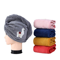 Coral Fleece Hair Drying Towel Cap for Women, Super Absorbent and Gentle on Hair