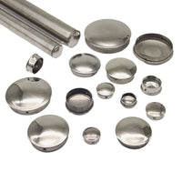 Stainless Steel Round Tube End Cap Plug, Weld-Free Internal Stopper for Pipes, Decorative Hole Cover