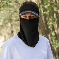 Men's Summer UV Protection Sun Hat with Face Mask and Neck Flap for Outdoor Fishing Cycling