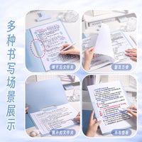 A4 Rotating Side Opening Pull Rod Clip File Folder Set for Students