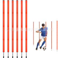 Portable Soccer/Basketball Training Agility Poles with Ground Spikes