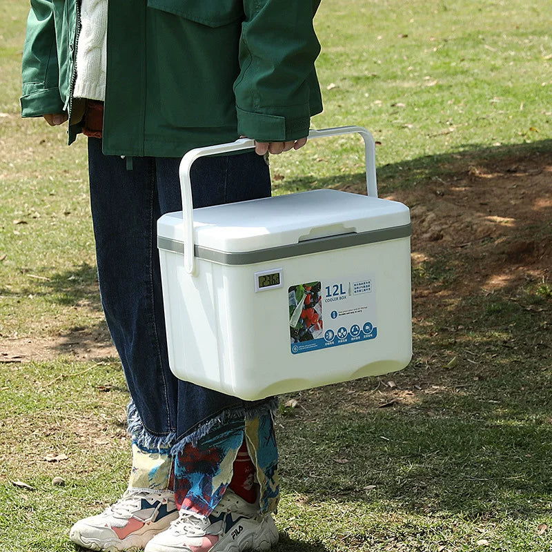 Portable Insulated Cooler Box for Outdoor Camping Picnics and Car Travel, 12L