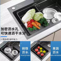 Stainless Steel Over-Sink Dish Drying Rack and Drainer Basket for Kitchen Sink