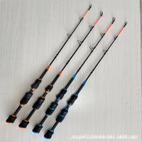 Carbon Ice Fishing Rod Solid Ultra-Hard Winter Tent Rod Large Guide Ring Mini Fishing Rod