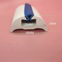 Marine Boat Fender Strip for Yachts and Motorboats, Fiberglass Dock Bumper Guard