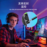 RGB Gaming USB Condenser Microphone for PC & Mobile Live Streaming