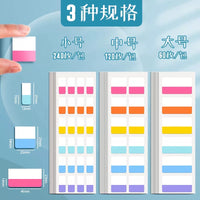 Transparent Writable Index Tabs Sticky Notes Paper Labels for Students, Classification and Bookmark Stickers